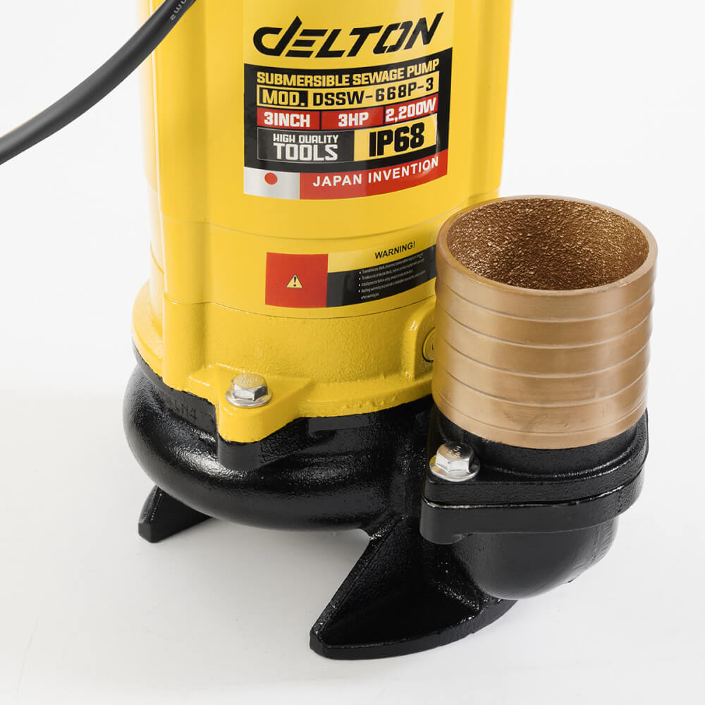 ปั๊มจุ่ม DELTON รุ่น DSSW-668P-3 ขนาด 3 นิ้ว 3HP 2,200W